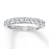 Thumbnail Image 0 of Previously Owned Diamond Wedding Band 1/2 ct tw Round-cut 14K White Gold - Size 9.5