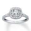 Thumbnail Image 0 of Previously Owned Neil Lane Diamond Engagement Ring 1 ct tw Princess & Round-cut 14K White Gold - Size 5.25