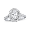 Thumbnail Image 0 of Previously Owned Neil Lane Engagement Ring 1 ct tw Oval & Round-cut Diamonds 14K White Gold - Size 4.5
