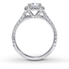 Thumbnail Image 2 of Previously Owned Neil Lane Bridal Ring 1-1/2 ct tw Princess & Round-cut Diamonds 14K White Gold - Size 4.75