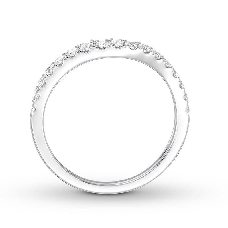 Diamond Wedding Band 1/3 ct tw Round-cut 14K White Gold