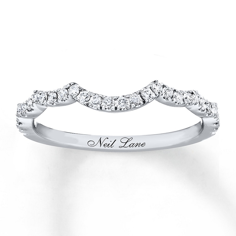 Previously Owned Neil Lane Wedding Band 1/5 ct tw Round-cut Diamonds 14K White Gold