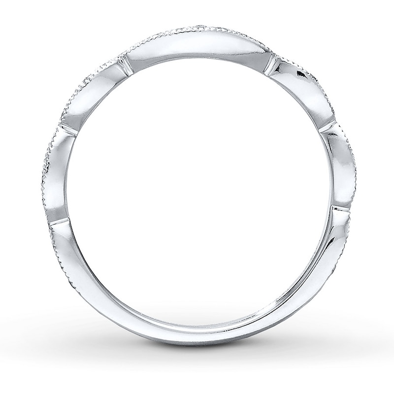 Main Image 2 of Previously Owned Neil Lane Diamond Wedding Band 1/5 ct tw Round-cut 14K White Gold