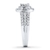 Thumbnail Image 3 of Previously Owned Diamond Engagement Ring 1 ct tw Princess & Round-cut 14K White Gold