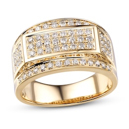 Previously Owned Men's Diamond Ring 1 ct tw Round 10K Yellow Gold