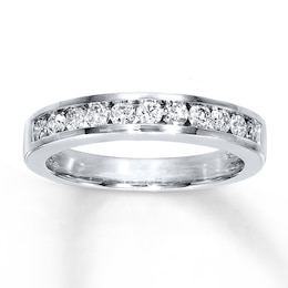 Previously Owned Diamond Wedding Band 1/2 ct tw Round-cut 14K White Gold