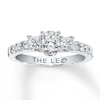 Thumbnail Image 1 of Previously Owned THE LEO Diamond Ring 7/8 ct tw Princess & Round-cut 14K White Gold