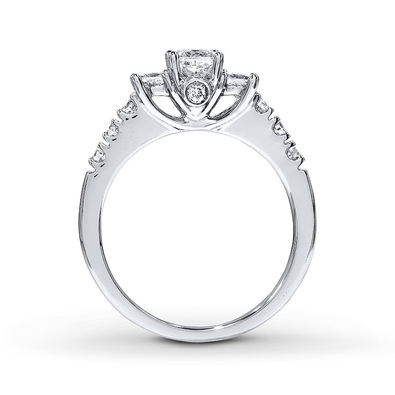 Main Image 2 of Previously Owned THE LEO Diamond Ring 7/8 ct tw Princess & Round-cut 14K White Gold