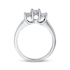 Thumbnail Image 2 of Previously Owned Diamond Three-Stone Engagement Ring 1/2 ct tw Princess-cut 14K White Gold & Platinum