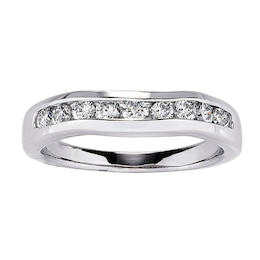 Previously Owned Diamond Ring Enhancer 1/2 ct tw Round-cut 14K White Gold