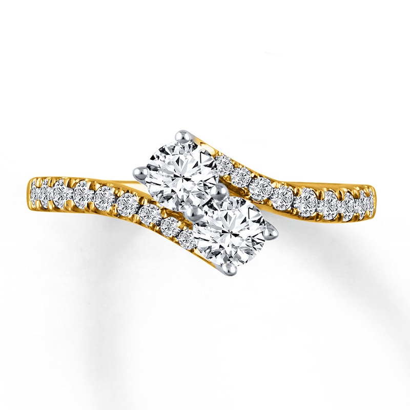 Main Image 1 of Previously Owned Ever Us Diamond Ring 1 ct tw Round-cut 14K Yellow Gold