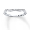 Thumbnail Image 1 of Previously Owned Diamond Wedding Band 1/8 ct tw Round-cut 14K White Gold