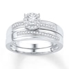 Thumbnail Image 0 of Previously Owned Diamond Bridal Set 1/5 ct tw Diamonds 10K White Gold