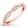 Thumbnail Image 0 of Previously Owned Diamond Anniversary Band 1/4 ct tw Round-cut 10K Rose Gold - Size 5