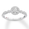 Thumbnail Image 0 of Previously Owned Diamond Promise Ring 1/5 ct tw Round-cut 10K White Gold - Size 3.75