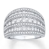 Thumbnail Image 0 of Previously Owned Diamond Ring 1-1/2 ct tw Round-cut 10K White Gold - Size 8
