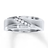 Thumbnail Image 0 of Previously Owned Men's Diamond Ring 1/10 ct tw Round-cut 10K White Gold - Size 6.5
