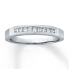 Thumbnail Image 0 of Previously Owned Diamond Anniversary Band 1/4 ct tw Princess-cut 14K White Gold - Size 9.25