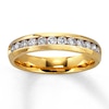 Thumbnail Image 0 of Previously Owned Diamond Anniversary Ring 1/2 ct tw Round-cut 14K Yellow Gold - Size 3