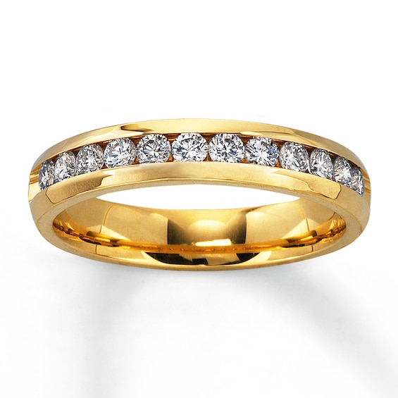 Previously Owned Diamond Anniversary Ring 1/2 ct tw Round-cut 14K Yellow Gold - 3