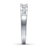 Thumbnail Image 3 of Previously Owned Diamond Anniversary Band 1/2 ct tw Princess-cut 14K White Gold - Size 11.25