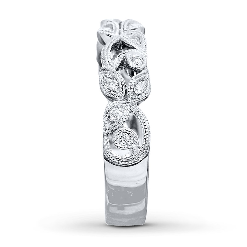 Previously Owned Neil Lane Designs Ring 1/8 ct tw Round-cut Diamonds Sterling Silver - Size 11.5