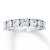 Thumbnail Image 0 of Previously Owned Diamond Anniversary Band 1 ct tw Round-cut 10K White Gold - Size 10