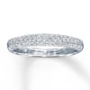 Thumbnail Image 1 of Previously Owned Diamond Wedding Band 3/8 ct tw Round-cut 14K White Gold - Size 11.25