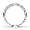 Thumbnail Image 2 of Previously Owned Diamond Wedding Band 3/8 ct tw Round-cut 14K White Gold - Size 11.25