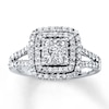 Thumbnail Image 1 of Previously Owned Diamond Engagement Ring 1 ct tw Round-cut 14K White Gold - Size 8.75