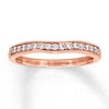 Thumbnail Image 0 of Previously Owned Diamond Wedding Band 1/5 ct tw Round-cut 14K Rose Gold - Size 10.5