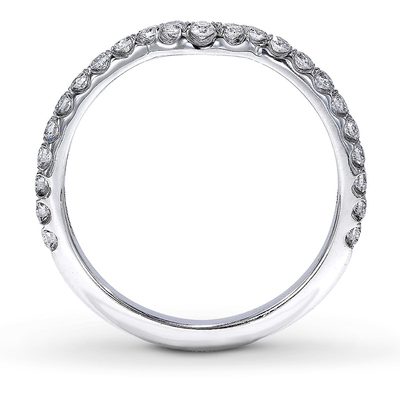 Main Image 2 of Previously Owned Neil Lane Wedding Band 1/3 ct tw Round-cut Diamonds 14K White Gold - Size 9.75