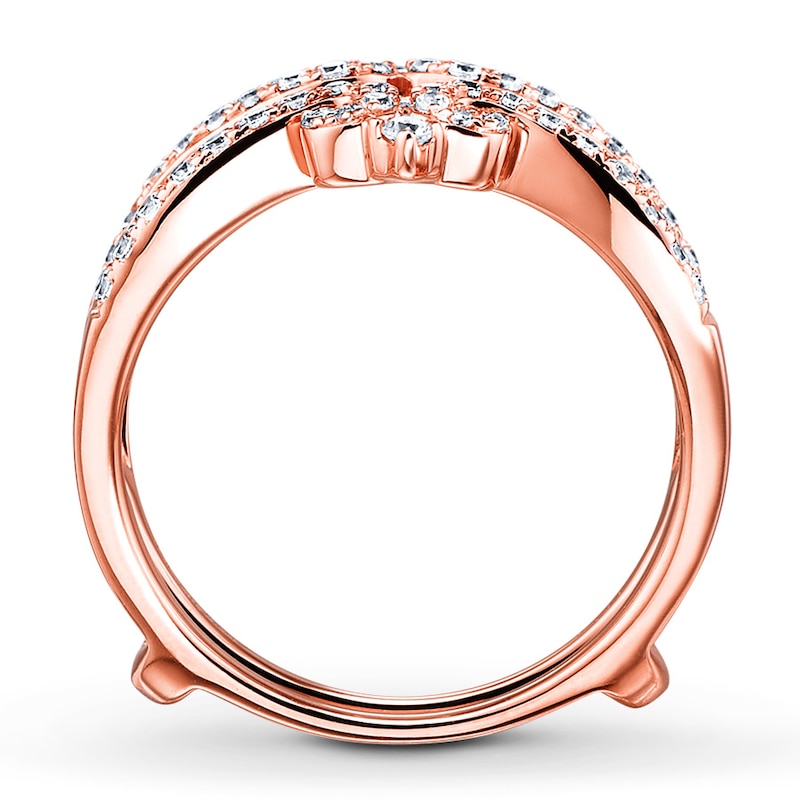 Previously Owned Diamond Enhancer Ring 1/2 ct tw Round-cut 14K Rose Gold - Size 4.75