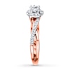 Thumbnail Image 2 of Previously Owned Diamond Engagement Ring 1/2 ct tw Round-cut 10K Rose Gold - Size 4