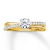 Thumbnail Image 0 of Previously Owned Angel Sanchez Ring 1 ct tw Round-cut Diamonds 14K Two-Tone Gold - Size 8.25
