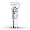 Thumbnail Image 2 of Previously Owned Diamond Bridal Set 2 ct tw Round-cut 14K White Gold - Size 10