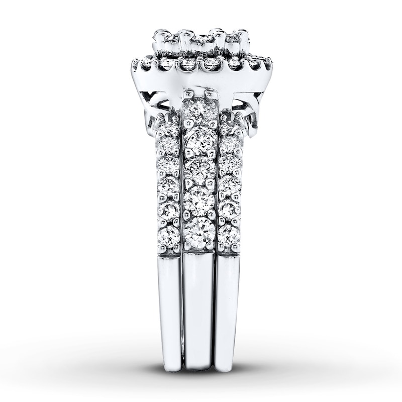 Previously Owned Diamond Bridal Set 2 ct tw Round-cut 14K White Gold - Size 10