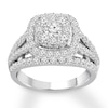 Thumbnail Image 0 of Previously Owned Diamond Engagement Ring 2 ct tw Round-cut 14K White Gold - Size 11