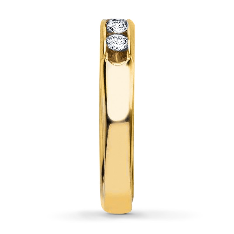 Main Image 3 of Previously Owned Diamond Anniversary Ring 7/8 ct tw Round-cut 10K Yellow Gold