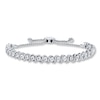 Thumbnail Image 1 of Previously Owned Diamond Bolo Bracelet 1/5 ct tw Round-cut Sterling Silver 9.5&quot;