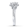 Thumbnail Image 3 of Previously Owned Ever Us Diamond Ring 1 ct tw Princess & Round-cut 14K White Gold