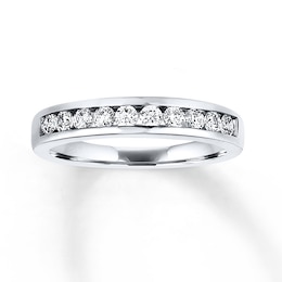 Previously Owned Diamond Wedding Band 1/2 ct tw Round-cut 14K White Gold