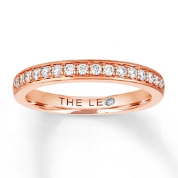 Previously Owned THE LEO Diamond Wedding Band 1/4 ct tw Round-cut 14K Rose Gold