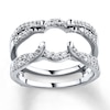 Thumbnail Image 0 of Previously Owned Diamond Enhancer Ring 1/2 ct tw Round-cut 14K White Gold - Size 10.5