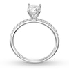 Thumbnail Image 1 of Previously Owned Diamond Engagement Ring 3/4 ct tw Round-cut 14K White Gold - Size 8.5