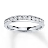 Thumbnail Image 0 of Previously Owned Diamond Anniversary Band 1/2 ct tw Round-cut 10K White Gold - Size 4
