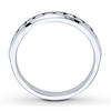 Thumbnail Image 1 of Previously Owned Diamond Anniversary Band 1/2 ct tw Round-cut 10K White Gold - Size 4