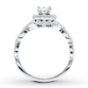 Thumbnail Image 1 of Previously Owned Neil Lane Diamond Ring 1 ct tw Princess & Round-cut 14K White Gold - Size 8
