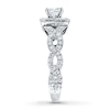 Thumbnail Image 2 of Previously Owned Neil Lane Diamond Ring 1 ct tw Princess & Round-cut 14K White Gold - Size 8