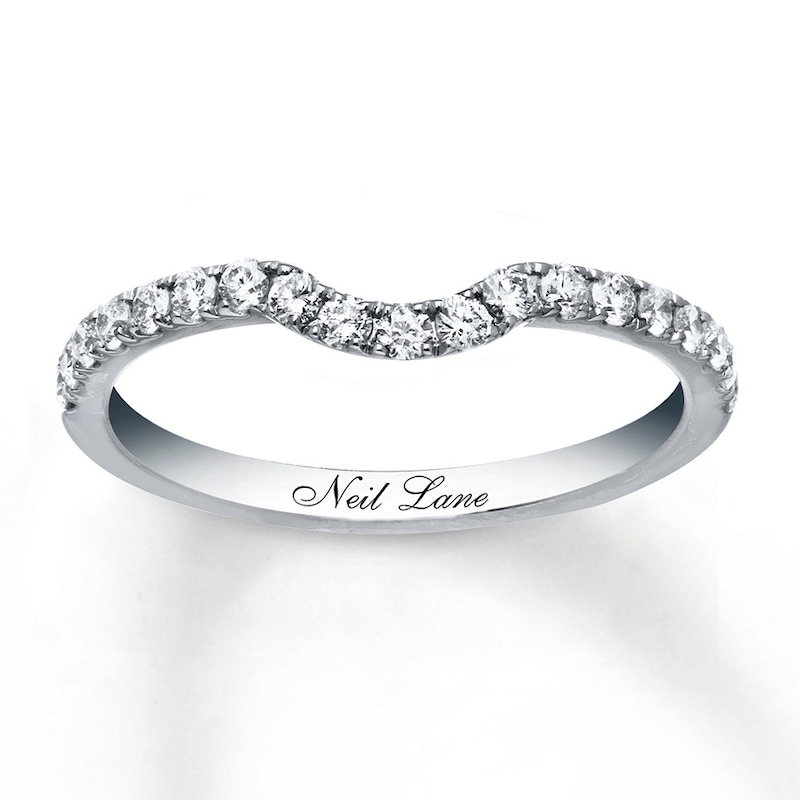 Previously Owned Neil Lane Wedding Band 3/8 ct tw Round-cut Diamonds 14K White Gold